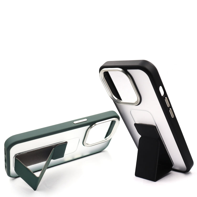 Skin-Feel Plating Wrist Strap Stand Phone Case, For iPhone 14 Plus, For iPhone 13 Pro, For iPhone 13