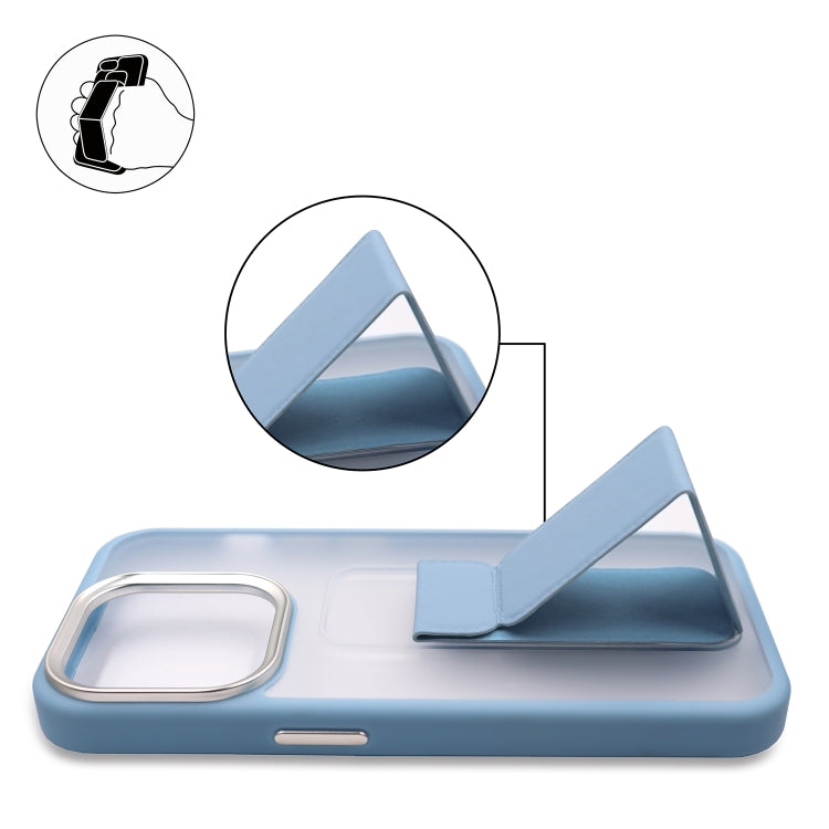 Skin-Feel Plating Wrist Strap Stand Phone Case, For iPhone 14 Plus, For iPhone 13 Pro, For iPhone 13