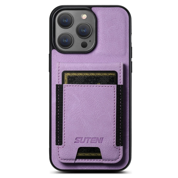 Suteni H03 Litchi Leather Card Bag Stand Back Phone Case, For iPhone 12 Pro Max, For iPhone 11 Pro Max, For iPhone 11, For iPhone 11 Pro