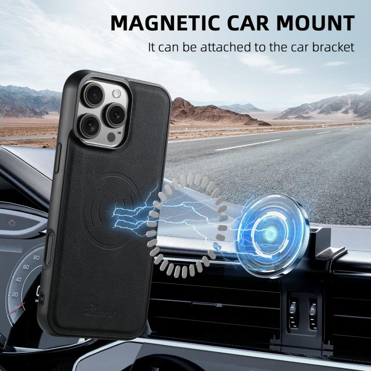 Suteni H17 Litchi Texture Leather MagSafe Detachable Wallet Phone Case, For iPhone 17e / 16e, For iPhone 17 Pro Max, For iPhone 17 Pro, For iPhone 17, For iPhone Air, For iPhone 16 Pro Max