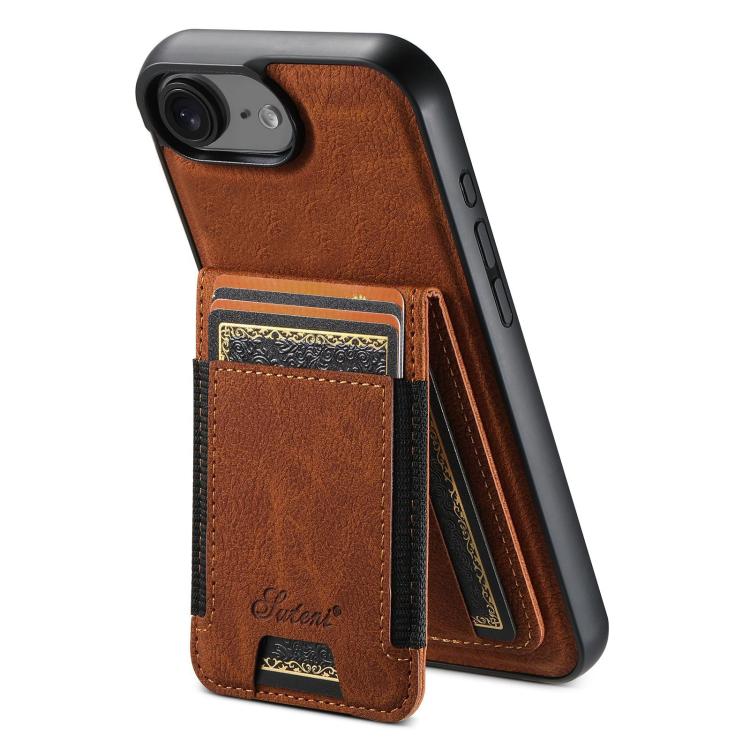 Suteni H17 Litchi Texture Leather MagSafe Detachable Wallet Phone Case, For iPhone 17e / 16e, For iPhone 17 Pro Max, For iPhone 17 Pro, For iPhone 17, For iPhone Air, For iPhone 16 Pro Max