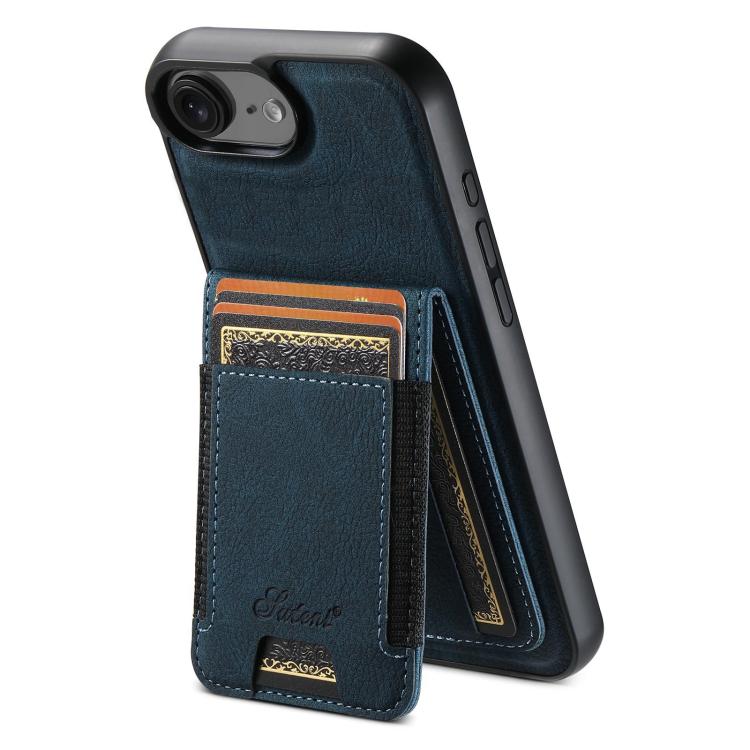 Suteni H17 Litchi Texture Leather MagSafe Detachable Wallet Phone Case, For iPhone 17e / 16e, For iPhone 17 Pro Max, For iPhone 17 Pro, For iPhone 17, For iPhone Air, For iPhone 16 Pro Max