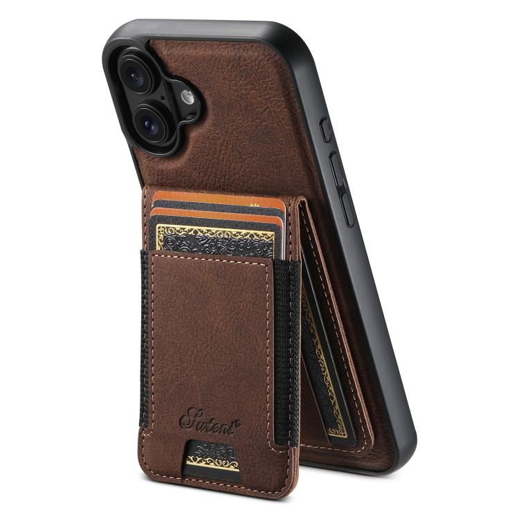 Suteni H17 Litchi Texture Leather MagSafe Detachable Wallet Phone Case, For iPhone 17e / 16e, For iPhone 17 Pro Max, For iPhone 17 Pro, For iPhone 17, For iPhone Air, For iPhone 16 Pro Max