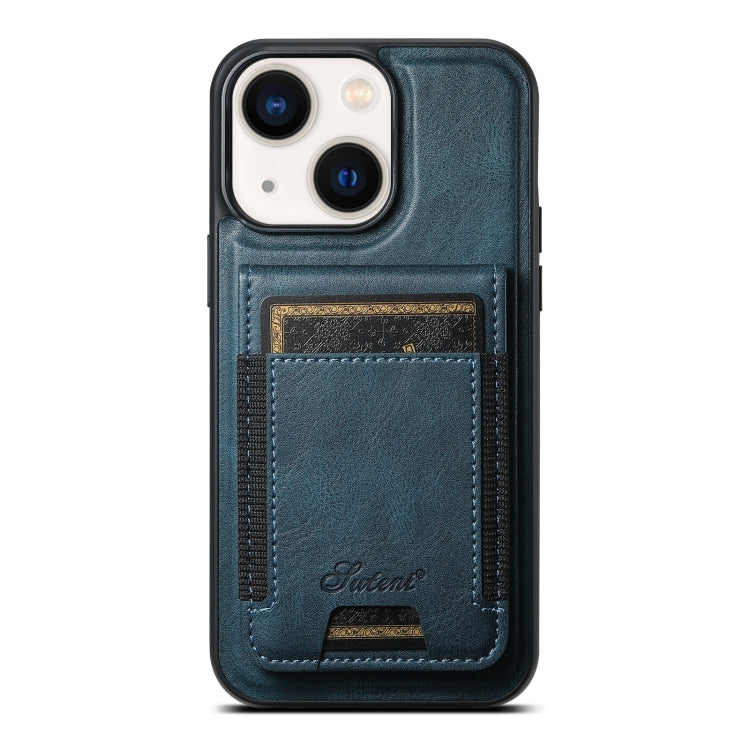 Suteni H17 Oil Eax Leather MagSafe Detachable Wallet Phone Case, For iPhone 15, For iPhone 14 Plus, For iPhone 14, For iPhone 14 Pro