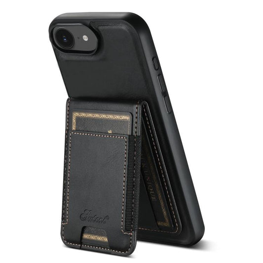 Suteni H17 Oil Eax Leather MagSafe Detachable Wallet Phone Case, For iPhone 17 Pro Max, For iPhone 17 Pro, For iPhone 17, For iPhone Air