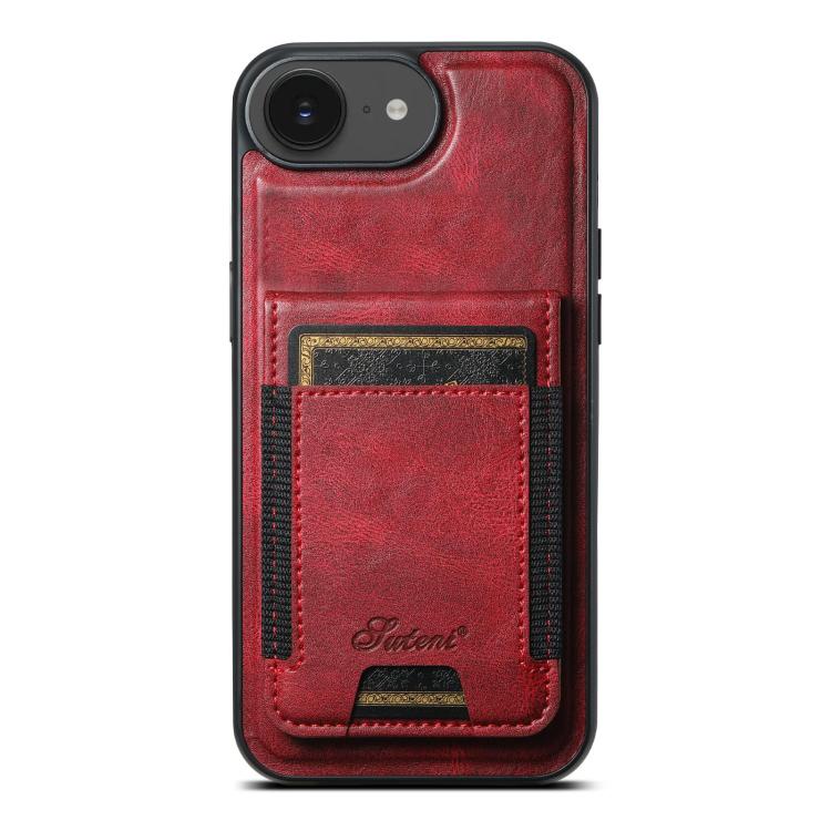 Suteni H17 Oil Eax Leather MagSafe Detachable Wallet Phone Case, For iPhone 17 Pro Max, For iPhone 17 Pro, For iPhone 17, For iPhone Air