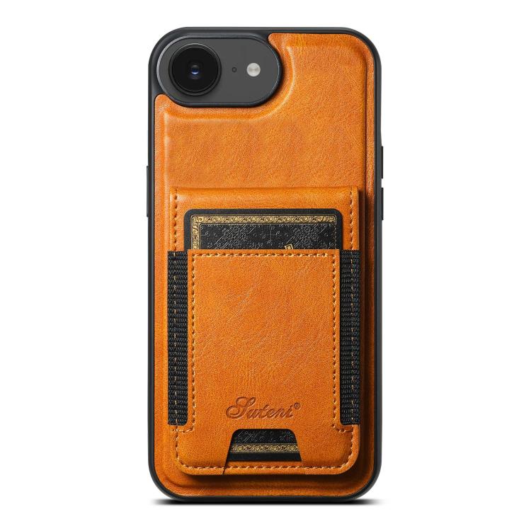 Suteni H17 Oil Eax Leather MagSafe Detachable Wallet Phone Case, For iPhone 17 Pro Max, For iPhone 17 Pro, For iPhone 17, For iPhone Air