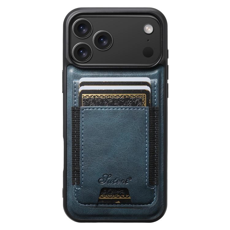 Suteni H17 Oil Eax Leather MagSafe Detachable Wallet Phone Case, For iPhone 17 Pro Max, For iPhone 17 Pro, For iPhone 17, For iPhone Air
