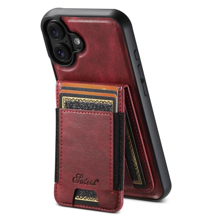Suteni H17 Oil Eax Leather MagSafe Detachable Wallet Phone Case, For iPhone 17 Pro Max, For iPhone 17 Pro, For iPhone 17, For iPhone Air