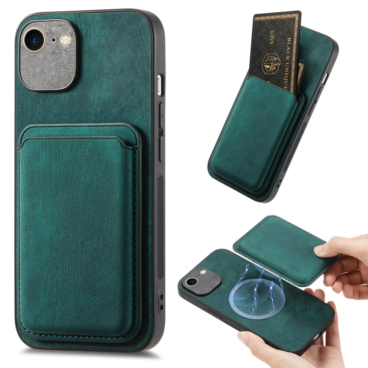 Retro Leather Card Bag Magnetic Phone Case, For iPhone X / XS, For iPhone 7 Plus / 8 Plus, For iPhone 6 Plus / 6s Plus, For iPhone 6 / 6s