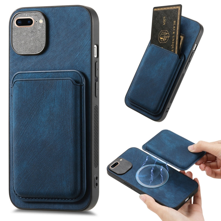 Retro Leather Card Bag Magnetic Phone Case, For iPhone 11 Pro, For iPhone XR, For iPhone XS Max, For iPhone 7 / 8 / SE 2022