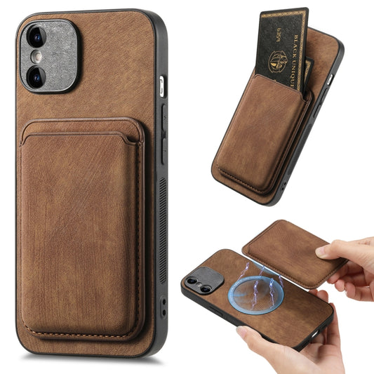 Retro Leather Card Bag Magnetic Phone Case, For iPhone X / XS, For iPhone 7 Plus / 8 Plus, For iPhone 6 Plus / 6s Plus, For iPhone 6 / 6s