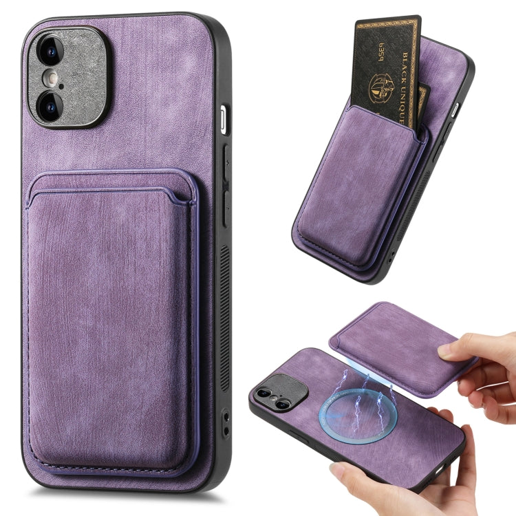 Retro Leather Card Bag Magnetic Phone Case, For iPhone 11 Pro, For iPhone XR, For iPhone XS Max, For iPhone 7 / 8 / SE 2022