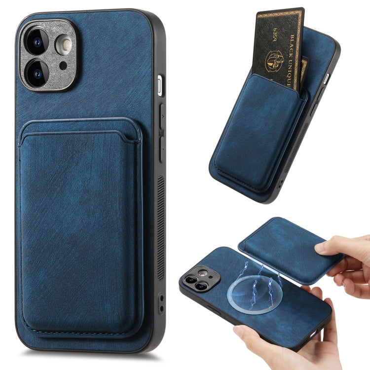 Retro Leather Card Bag Magnetic Phone Case, For iPhone 13 Pro Max, For iPhone 13 Pro, For iPhone 13, For iPhone 12