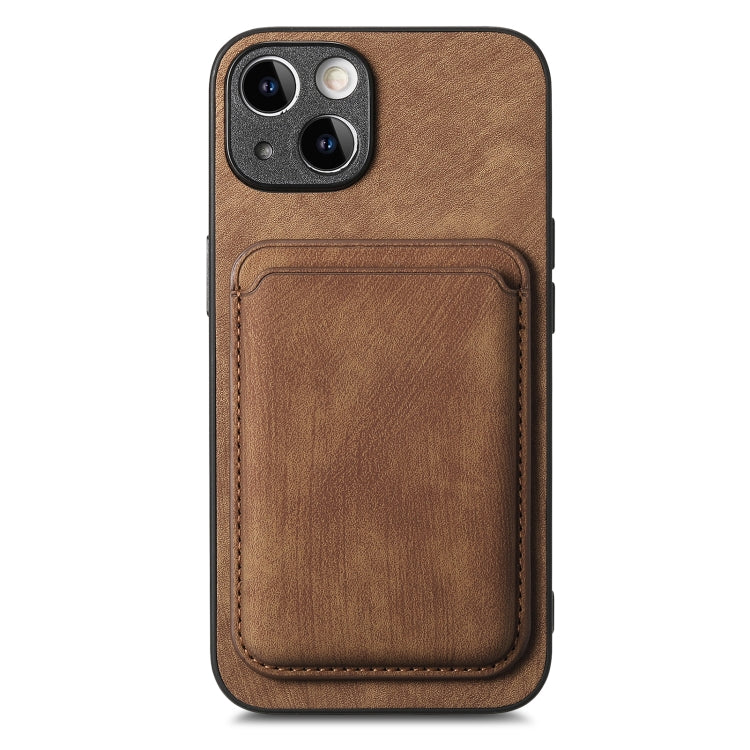 Retro Leather Card Bag Magnetic Phone Case, For iPhone 13 Pro Max, For iPhone 13 Pro, For iPhone 13, For iPhone 12