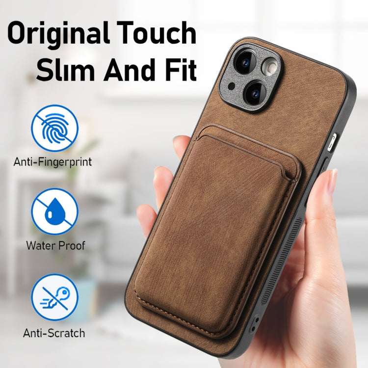 Retro Leather Card Bag Magnetic Phone Case, For iPhone 13 Pro Max, For iPhone 13 Pro, For iPhone 13, For iPhone 12