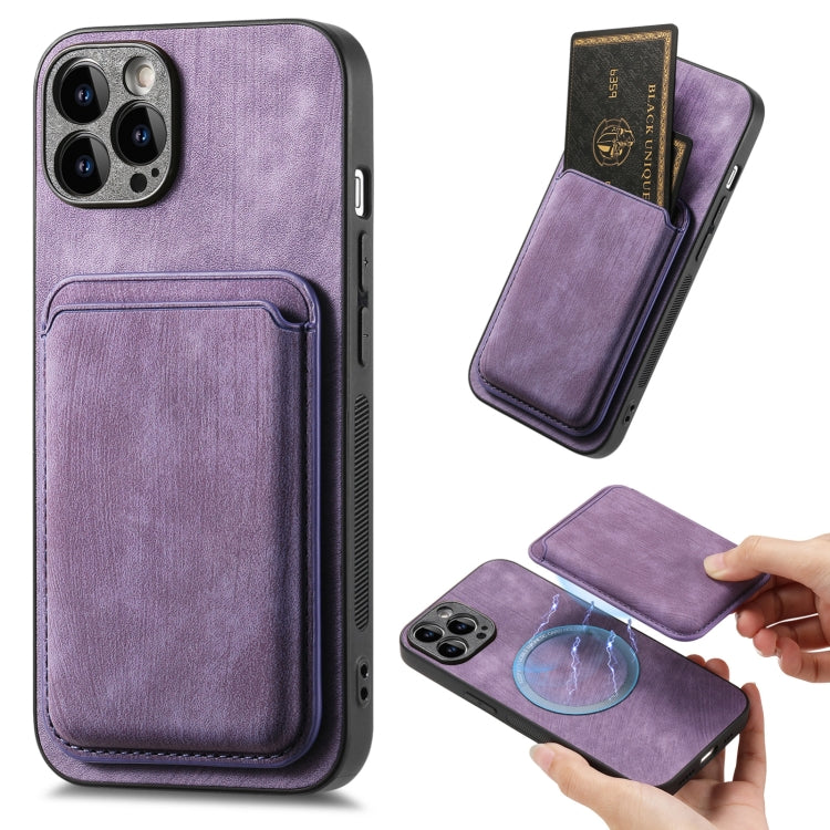 Retro Leather Card Bag Magnetic Phone Case, For iPhone 13 Pro Max, For iPhone 13 Pro, For iPhone 13, For iPhone 12