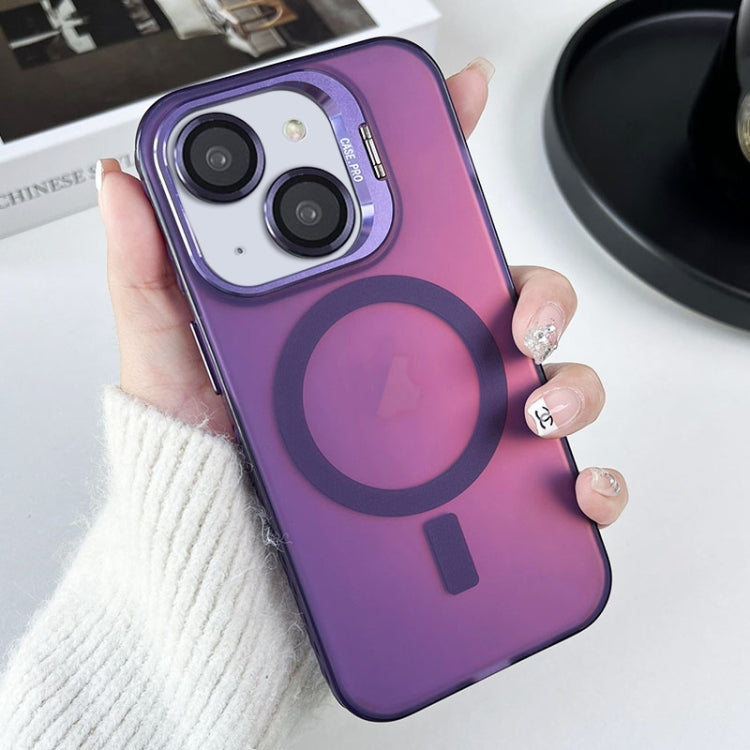 Lens Holder MagSafe PC Hybrid TPU Phone Case, For iPhone 15, For iPhone 14 Plus, For iPhone 14