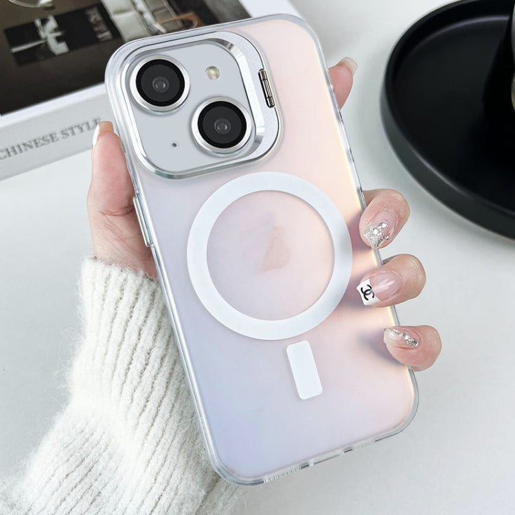 Lens Holder MagSafe PC Hybrid TPU Phone Case, For iPhone 15, For iPhone 14 Plus, For iPhone 14