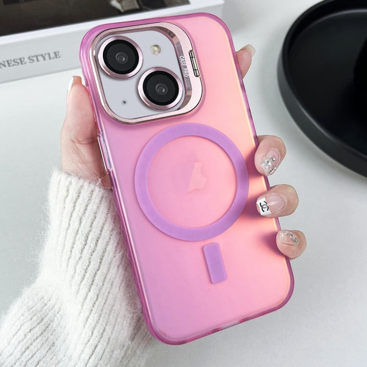 Lens Holder MagSafe PC Hybrid TPU Phone Case, For iPhone 15, For iPhone 14 Plus, For iPhone 14
