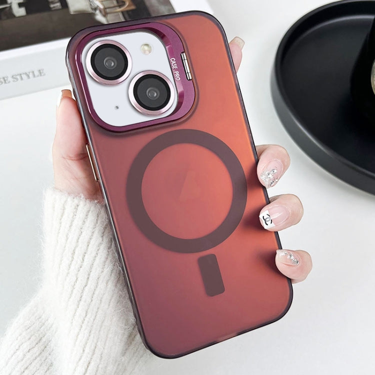 Lens Holder MagSafe PC Hybrid TPU Phone Case, For iPhone 15, For iPhone 14 Plus, For iPhone 14