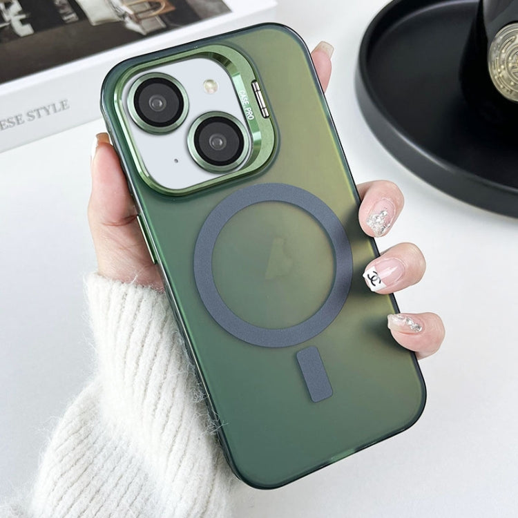 Lens Holder MagSafe PC Hybrid TPU Phone Case, For iPhone 15, For iPhone 14 Plus, For iPhone 14