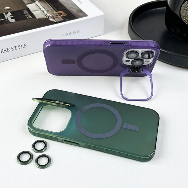Lens Holder MagSafe PC Hybrid TPU Phone Case, For iPhone 12 Pro, For iPhone 11 Pro Max, For iPhone 11