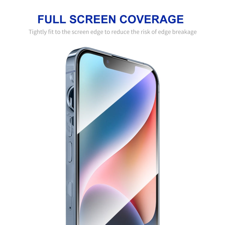 ENKAY Easy Install High Alumina Silicon Full Glass Film, For iPhone 14 / 16e / 13 / 13 Pro, For iPhone 16 Pro Max, For iPhone 16 Pro, For iPhone 16 Plus, For iPhone 15 Plus, For iPhone 16, For iPhone 15, For iPhone 15 Pro Max, For iPhone 15 Pro...