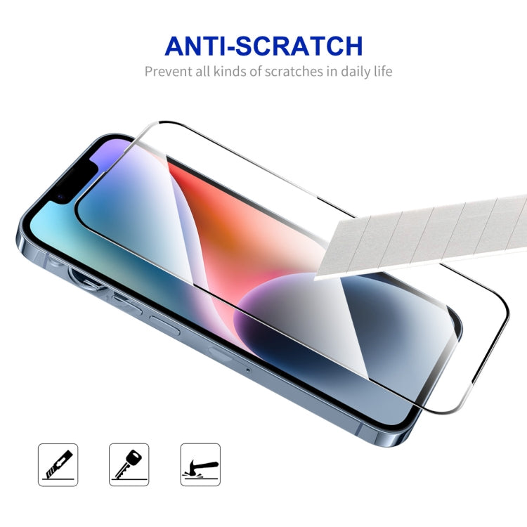 ENKAY Easy Install High Alumina Silicon Full Glass Film, For iPhone 14 / 16e / 13 / 13 Pro, For iPhone 16 Pro Max, For iPhone 16 Pro, For iPhone 16 Plus, For iPhone 15 Plus, For iPhone 16, For iPhone 15, For iPhone 15 Pro Max, For iPhone 15 Pro...