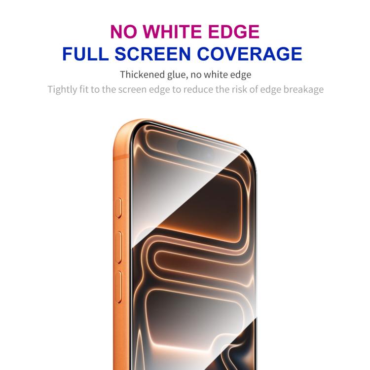ENKAY Easy Install High Alumina Silicon Full Glass Film, For iPhone 14 / 16e / 13 / 13 Pro, For iPhone 16 Pro Max, For iPhone 16 Pro, For iPhone 16 Plus, For iPhone 15 Plus, For iPhone 16, For iPhone 15, For iPhone 15 Pro Max, For iPhone 15 Pro...