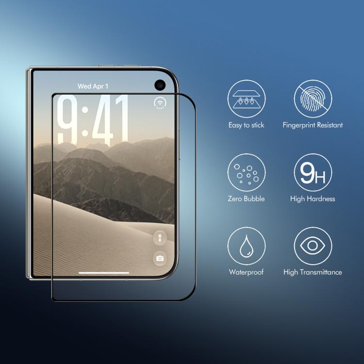 ENKAY Easy Install High Alumina Silicon Full Glass Film, For iPhone 14 / 16e / 13 / 13 Pro, For iPhone 16 Pro Max, For iPhone 16 Pro, For iPhone 16 Plus, For iPhone 15 Plus, For iPhone 16, For iPhone 15, For iPhone 15 Pro Max, For iPhone 15 Pro...