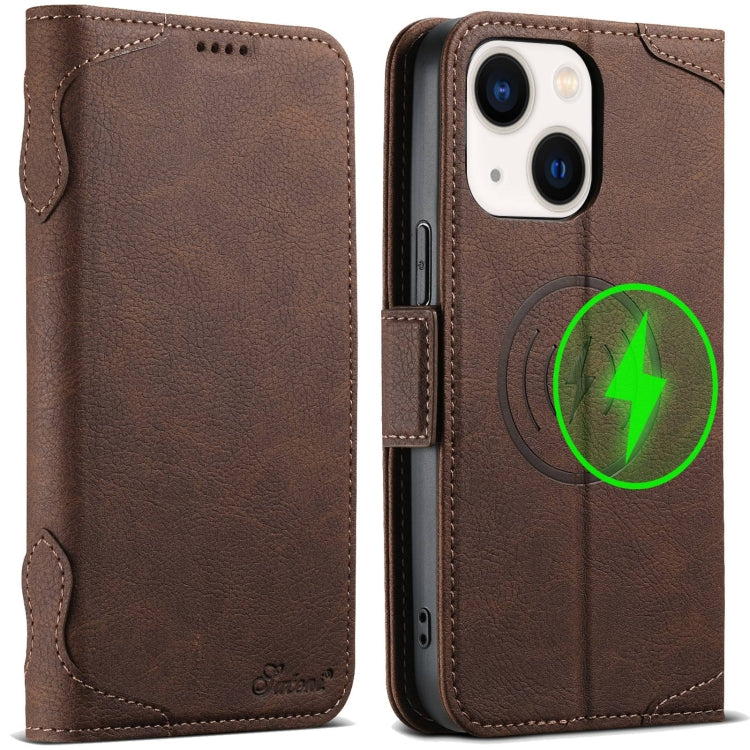 SUTENI J07 Multifunctional Horizontal Flip Magsafe Leather Phone Case, For iPhone 13 Pro Max, For iPhone 13 Pro, For iPhone 13, For iPhone 12 Pro Max