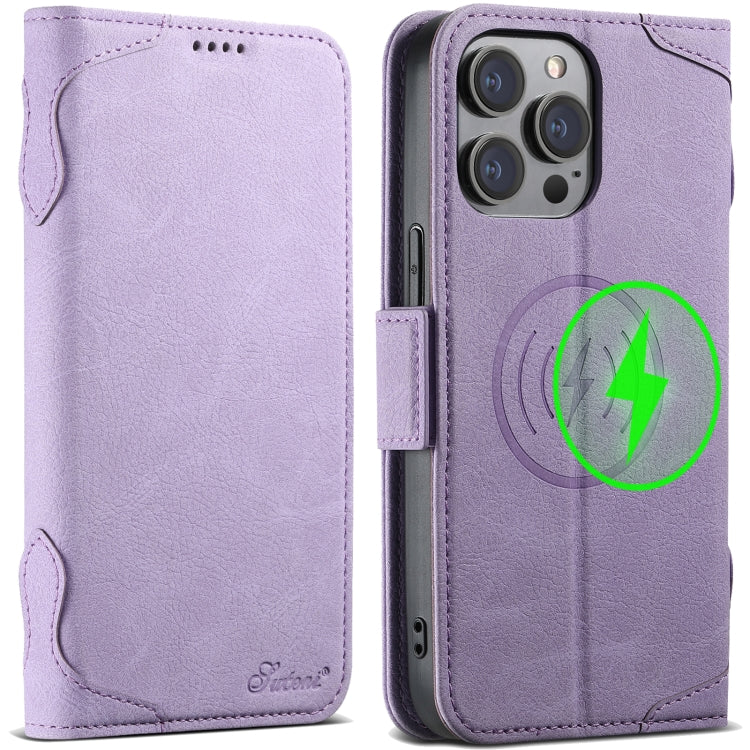 SUTENI J07 Multifunctional Horizontal Flip Magsafe Leather Phone Case, For iPhone 13 Pro Max, For iPhone 13 Pro, For iPhone 13, For iPhone 12 Pro Max