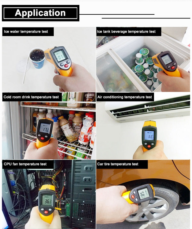 Digital Laser Infrared Temperature Sensor Controller GM320 Handheld Thermometer, GM320