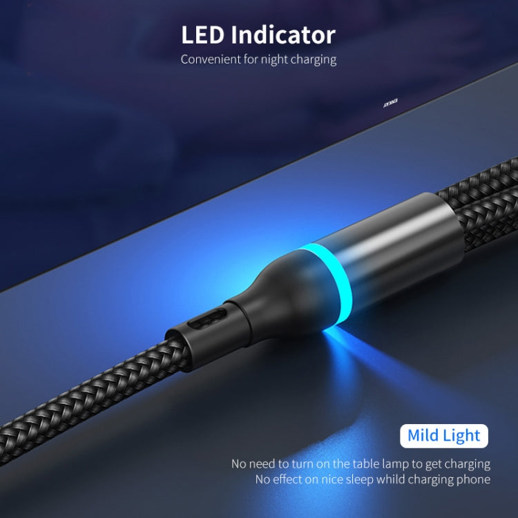 ENKAY 6-in-1 5A USB + Type-C to Type-C / 8 Pin / Micro USB Multifunction Fast Charging Cable