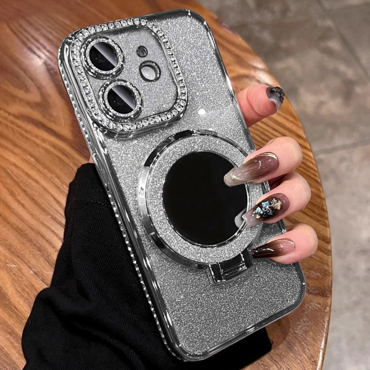 Rhinestone Mirror Glitter MagSafe TPU Phone Case, For iPhone 12, For iPhone 12 Pro Max, For iPhone 12 Pro, For iPhone 11 Pro Max