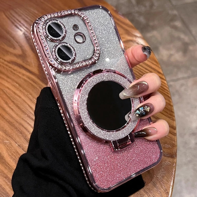 Rhinestone Mirror Glitter MagSafe TPU Phone Case, For iPhone 12, For iPhone 12 Pro Max, For iPhone 12 Pro, For iPhone 11 Pro Max