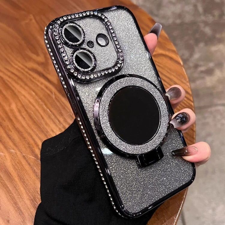 Rhinestone Mirror Glitter MagSafe TPU Phone Case, For iPhone 16e, For iPhone 16 Pro Max, For iPhone 16 Pro, For iPhone 16 Plus