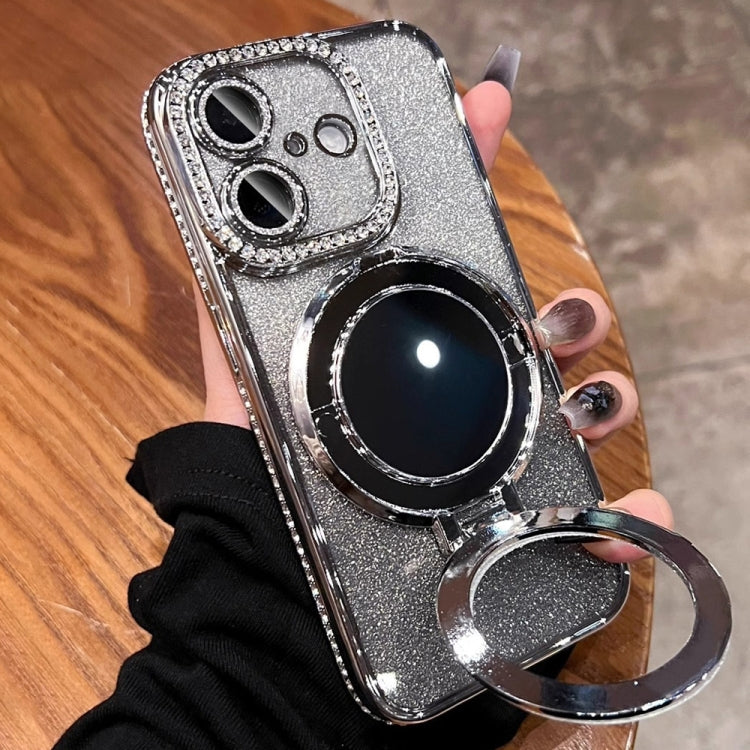 Rhinestone Mirror Glitter MagSafe TPU Phone Case, For iPhone 16e, For iPhone 16 Pro Max, For iPhone 16 Pro, For iPhone 16 Plus