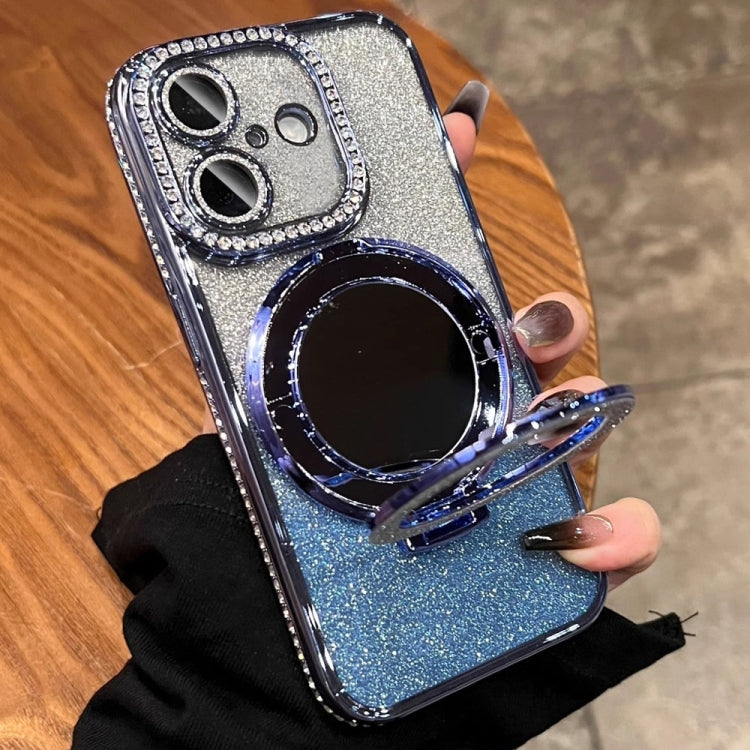 Rhinestone Mirror Glitter MagSafe TPU Phone Case, For iPhone 16e, For iPhone 16 Pro Max, For iPhone 16 Pro, For iPhone 16 Plus