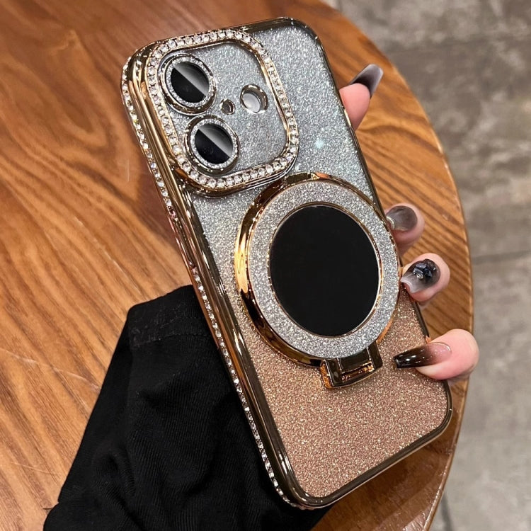 Rhinestone Mirror Glitter MagSafe TPU Phone Case, For iPhone 16e, For iPhone 16 Pro Max, For iPhone 16 Pro, For iPhone 16 Plus