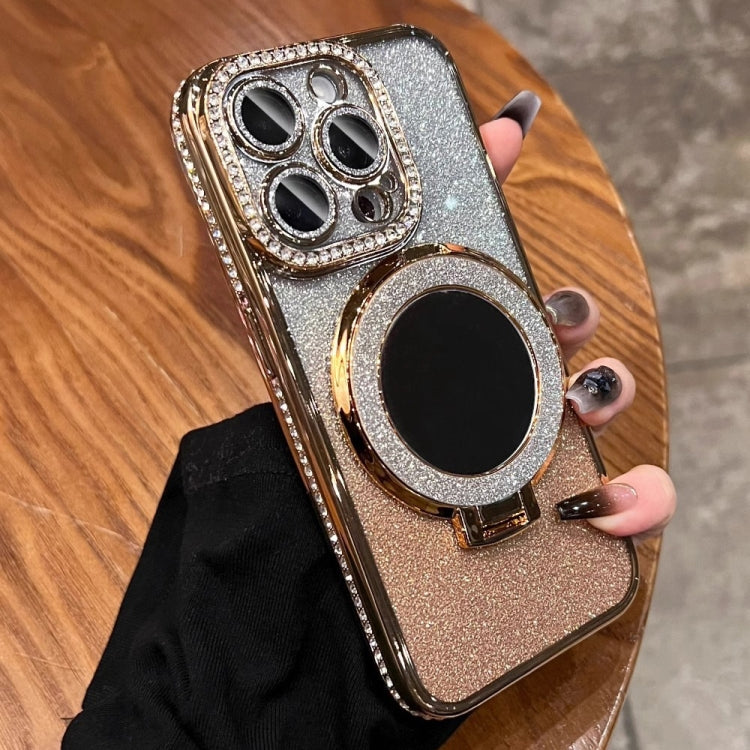 Rhinestone Mirror Glitter MagSafe TPU Phone Case, For iPhone 16e, For iPhone 16 Pro Max, For iPhone 16 Pro, For iPhone 16 Plus