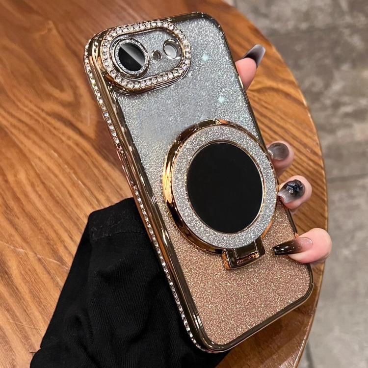 Rhinestone Mirror Glitter MagSafe TPU Phone Case, For iPhone 16e, For iPhone 16 Pro Max, For iPhone 16 Pro, For iPhone 16 Plus
