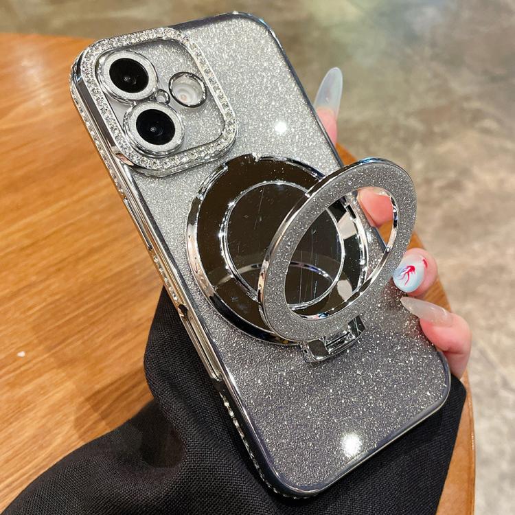 Rhinestone Mirror Glitter MagSafe TPU Phone Case, For iPhone 17 Pro Max, For iPhone 17 Pro, For iPhone 17, For iPhone Air