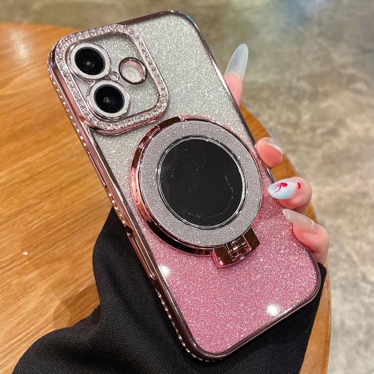 Rhinestone Mirror Glitter MagSafe TPU Phone Case, For iPhone 17 Pro Max, For iPhone 17 Pro, For iPhone 17, For iPhone Air