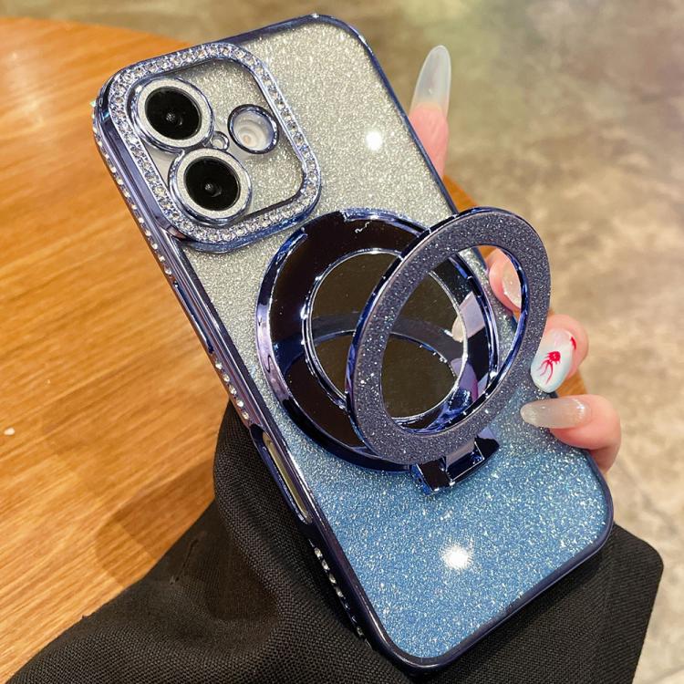 Rhinestone Mirror Glitter MagSafe TPU Phone Case, For iPhone 17 Pro Max, For iPhone 17 Pro, For iPhone 17, For iPhone Air