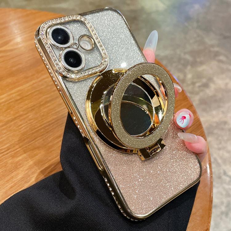 Rhinestone Mirror Glitter MagSafe TPU Phone Case, For iPhone 17 Pro Max, For iPhone 17 Pro, For iPhone 17, For iPhone Air