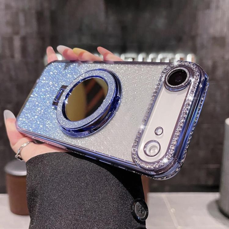 Rhinestone Mirror Glitter MagSafe TPU Phone Case, For iPhone 16e, For iPhone 16 Pro Max, For iPhone 16 Pro, For iPhone 16 Plus