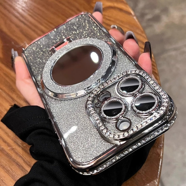 Rhinestone Mirror Glitter MagSafe TPU Phone Case, For iPhone 12, For iPhone 12 Pro Max, For iPhone 12 Pro, For iPhone 11 Pro Max
