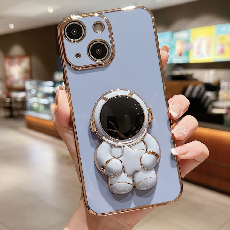 Embrace Stars Electroplating Astronaut Holder Phone Case, For iPhone SE 2022 / 7 / 8, For iPhone 13 Pro Max, For iPhone 13 Pro, For iPhone 13